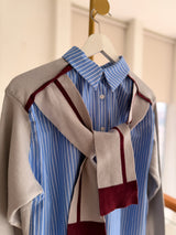 Şal Yaka Triko Gömlek