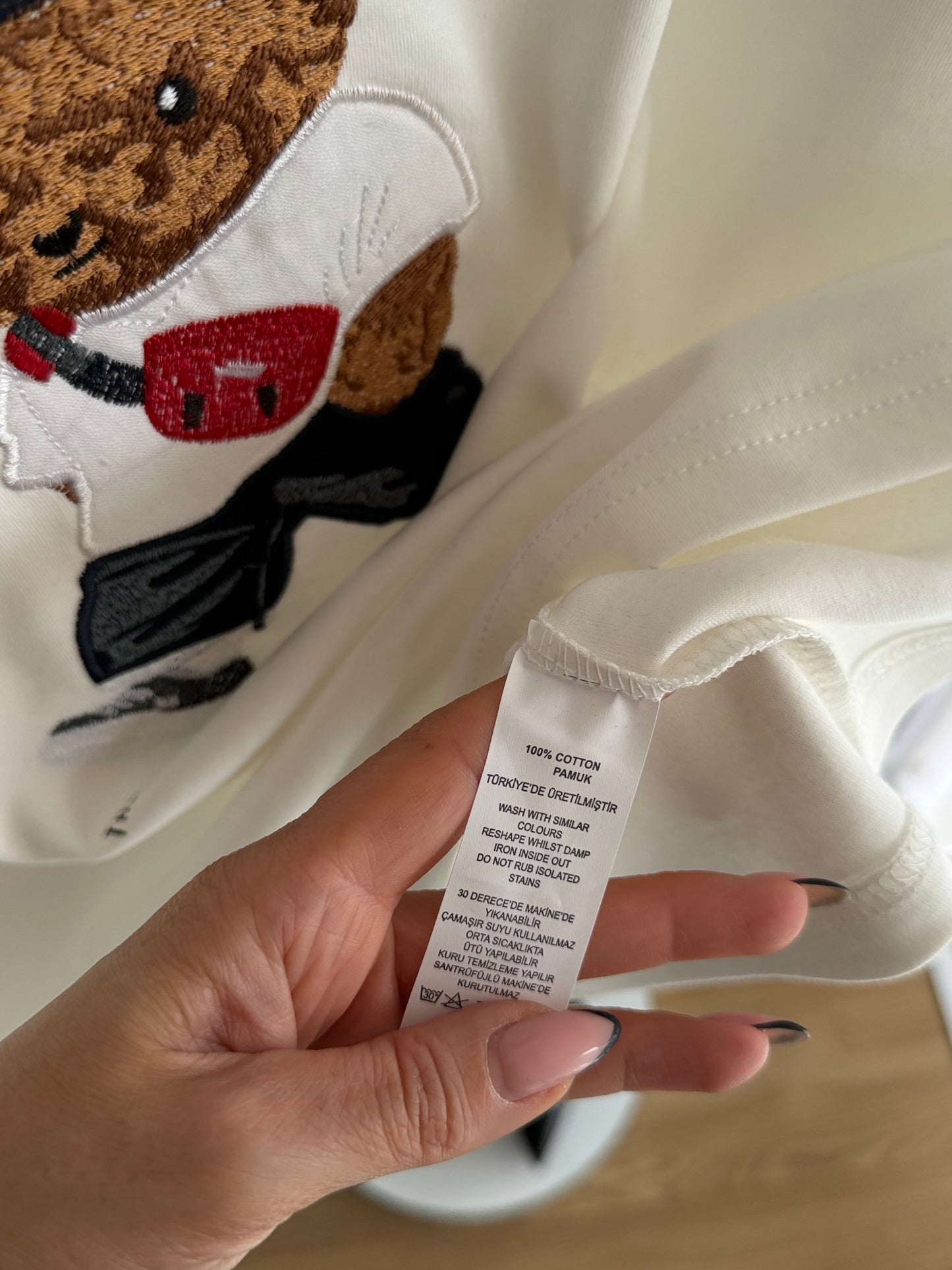 California Bear Beyaz Basic Tshirt