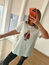 Red Queen Beyaz Basic Tshirt
