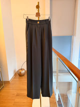 Palazzo Premium Gri Kadın Pantolon