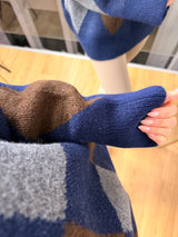 Baklava Desen Oversize Triko Kazak