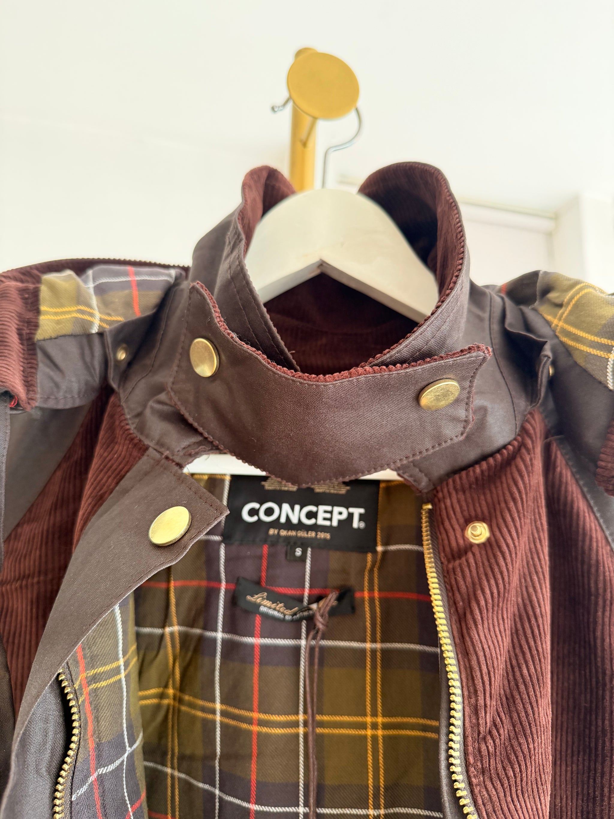 Concept Lueur Kapüşonlu Yağlı Mont Acı Kahve