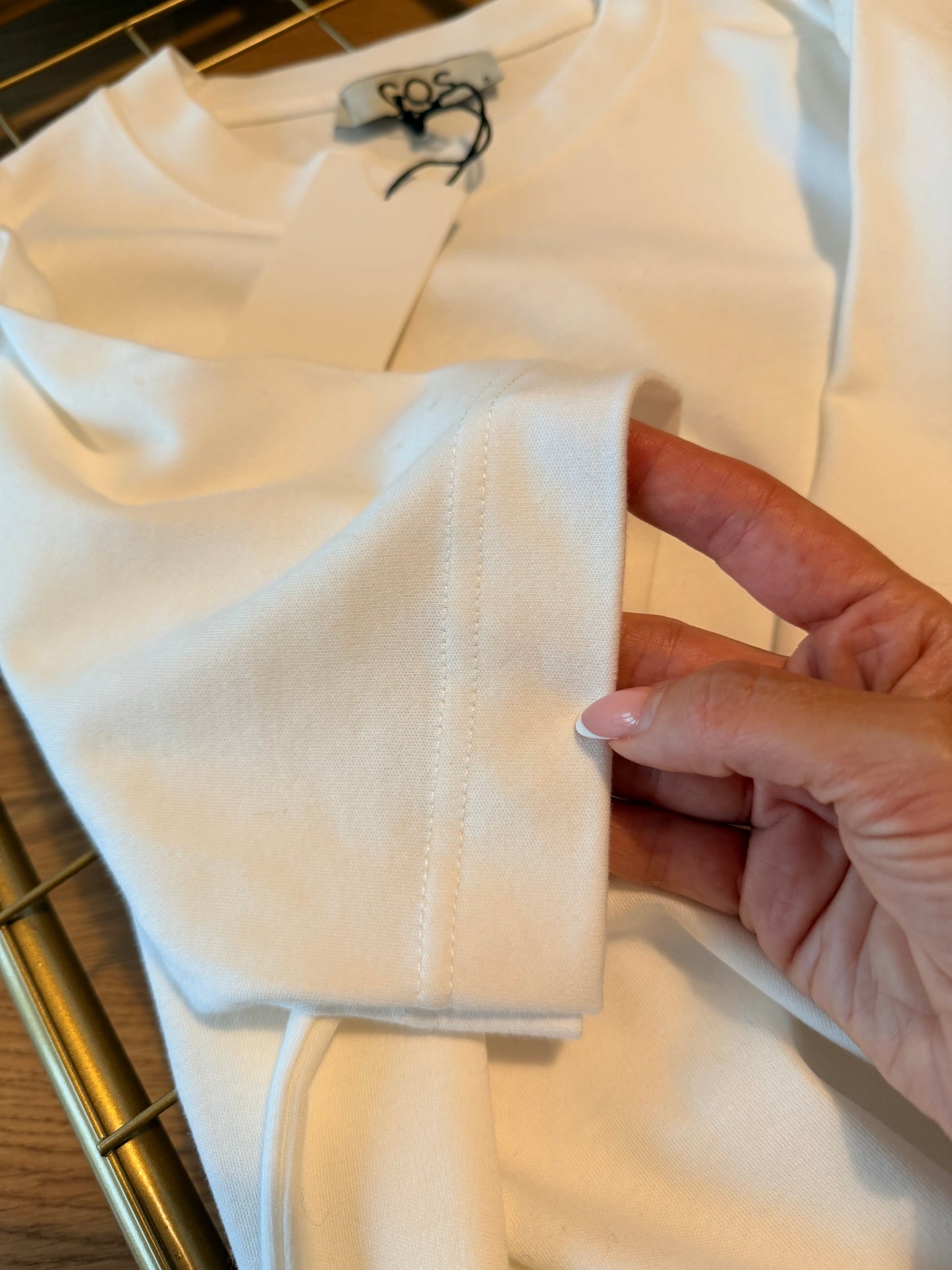 Bisiklet Yaka Beyaz Kısa Kollu Tshirt