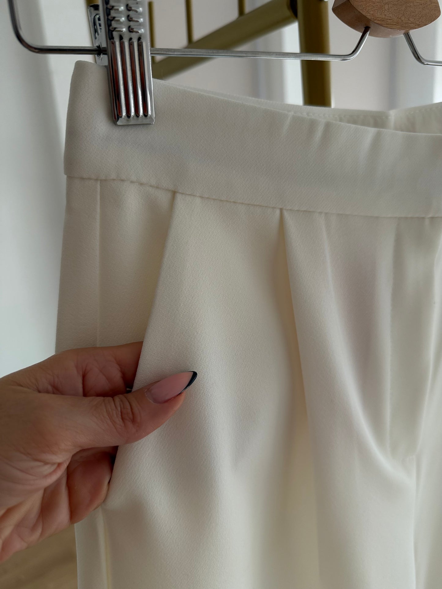 Ekru Palazzo Pantolon