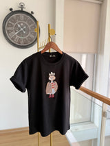Red Queen Siyah Basic Tshirt
