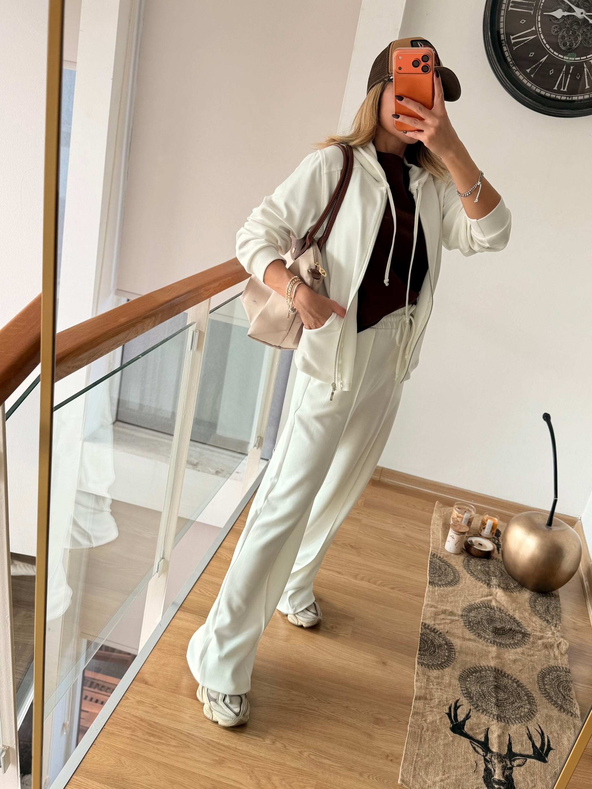 Ekru Modal Kumaş Outfit Takım