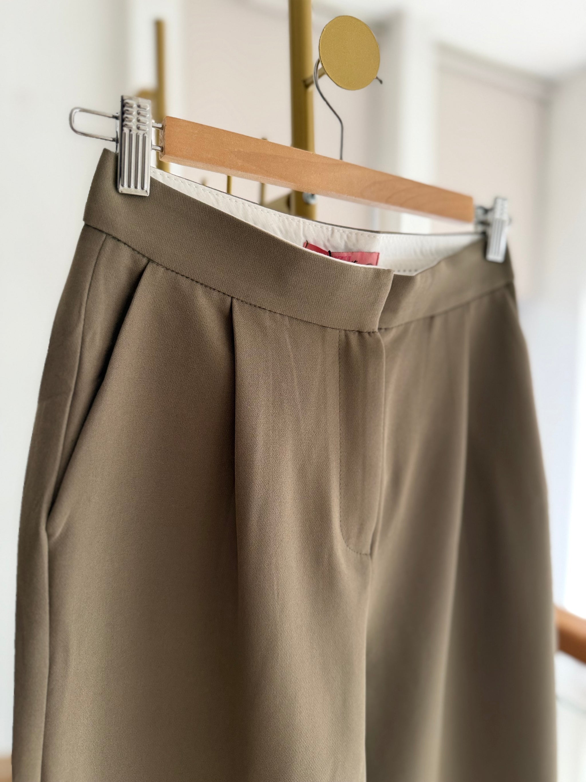 Haki Palazzo Pantolon