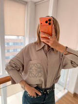 Nakış İşlemeli Tencel Pamuklu Tasarım Gömlek