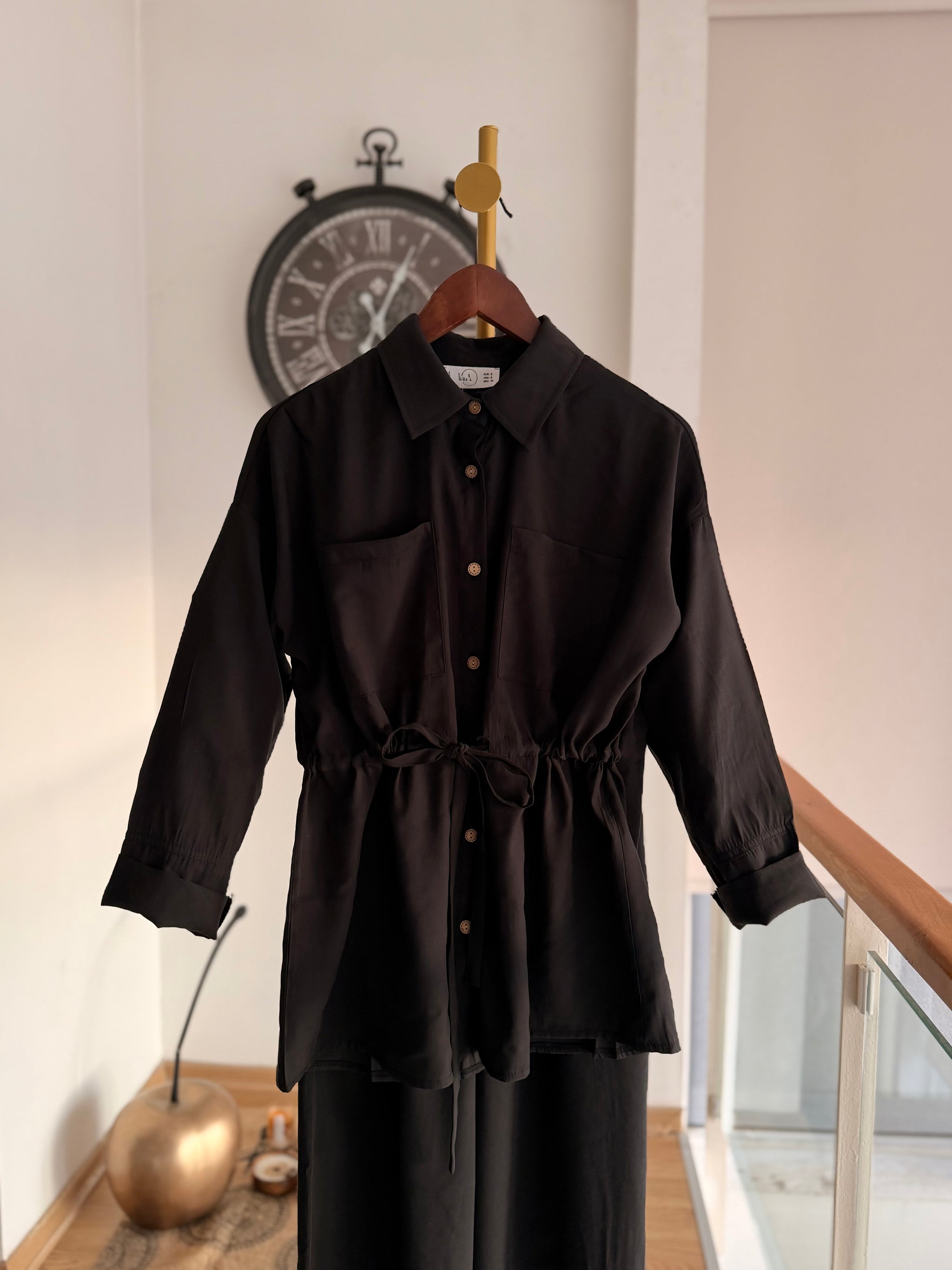 Tencel Kumaş Siyah Lueur Takım