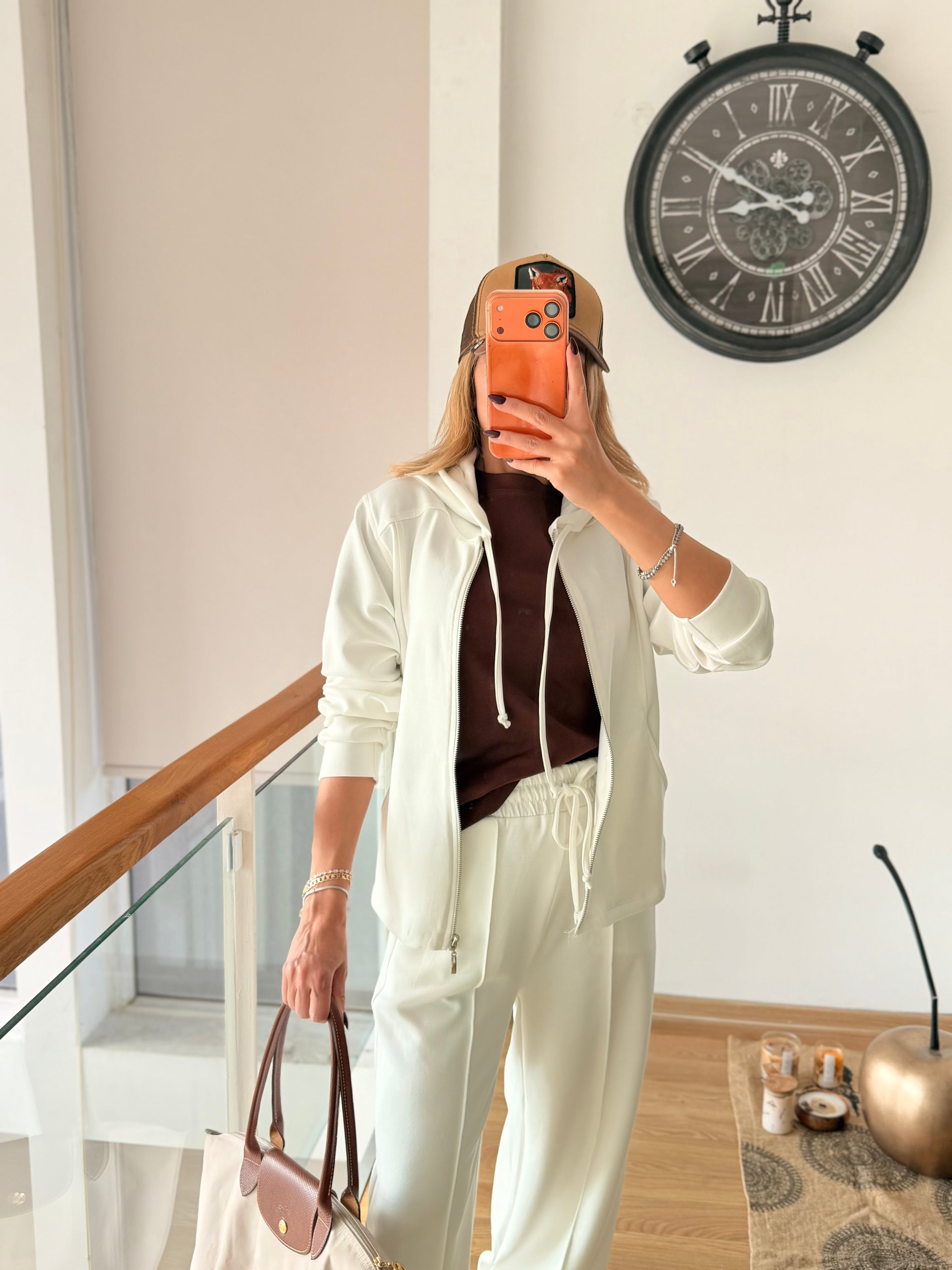 Ekru Modal Kumaş Outfit Takım