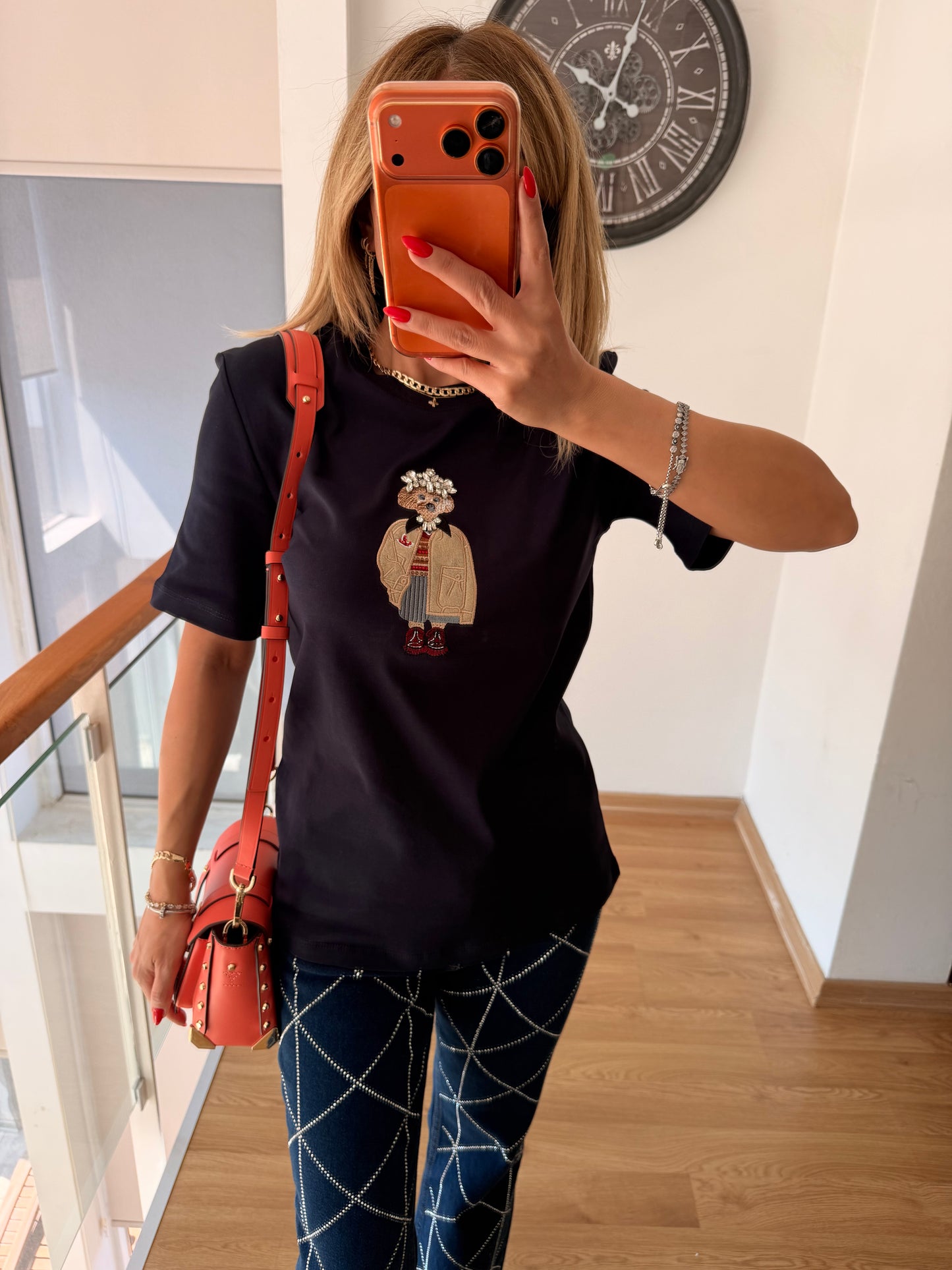 Red Queen Lacivert Basic Tshirt