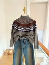 Lueur Concept Balıkçı Yaka Gri Triko