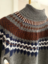 Lueur Concept Balıkçı Yaka Gri Triko