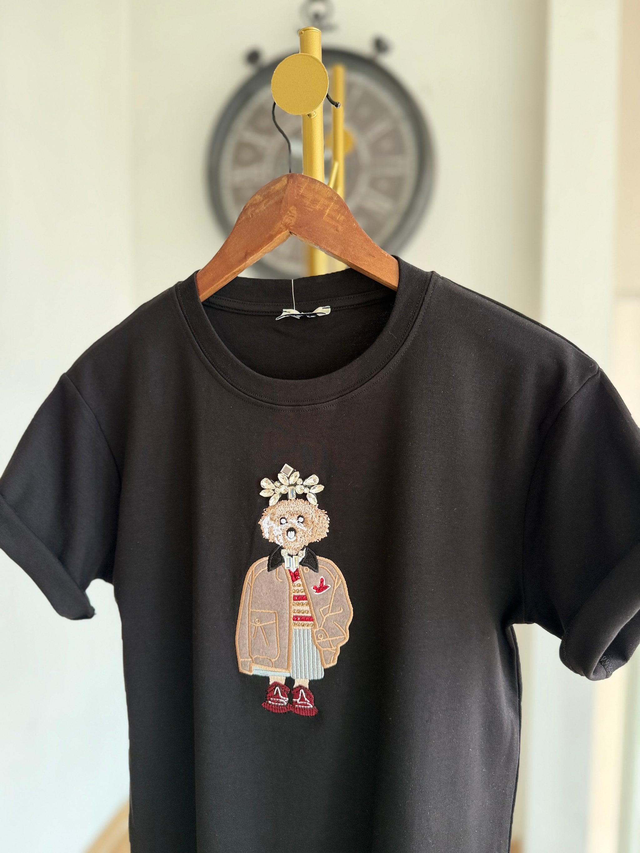 Red Queen Siyah Basic Tshirt