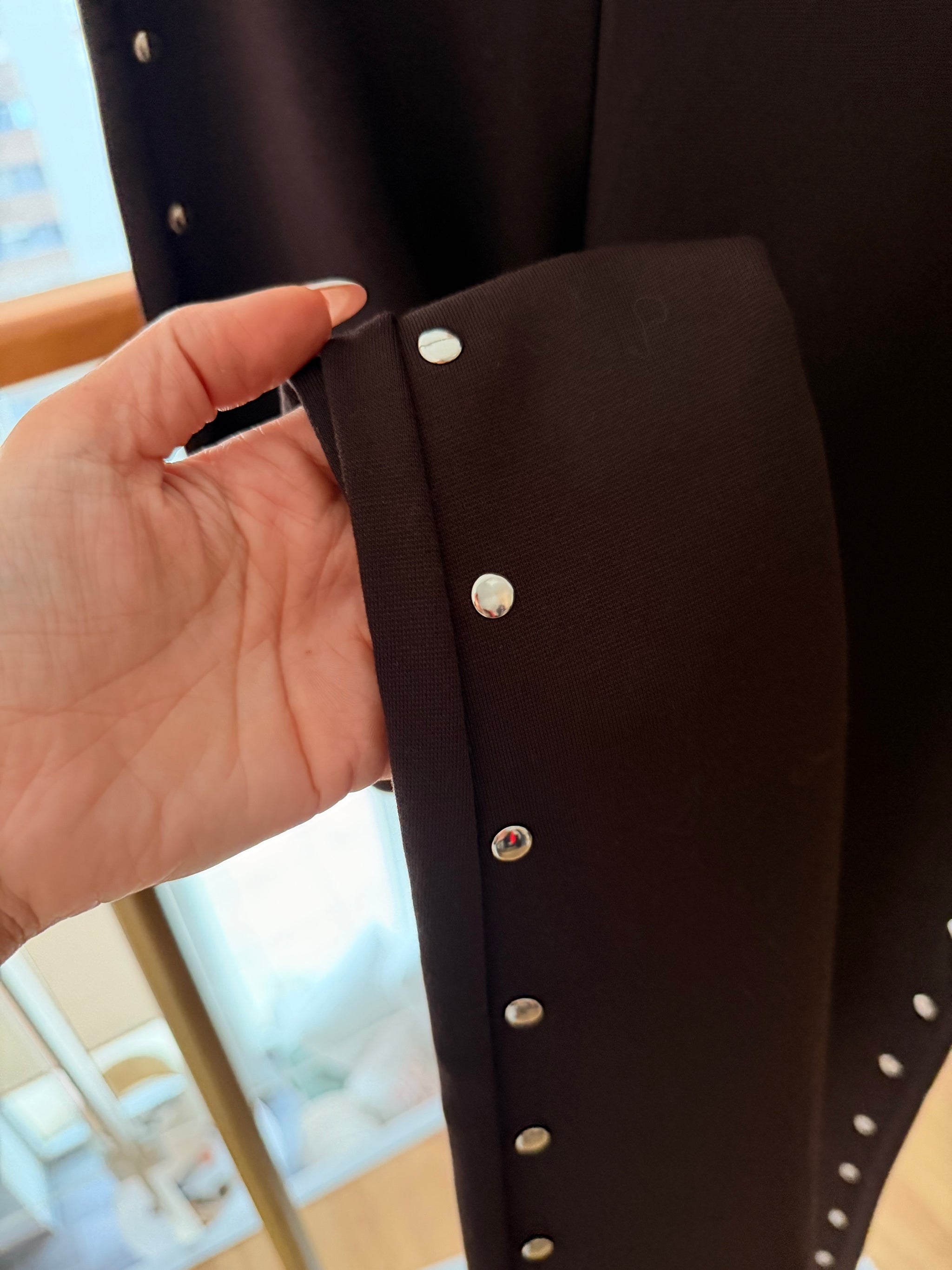 Acı Kahve Zımbalı İspanyol Paça Pantolon Tayt