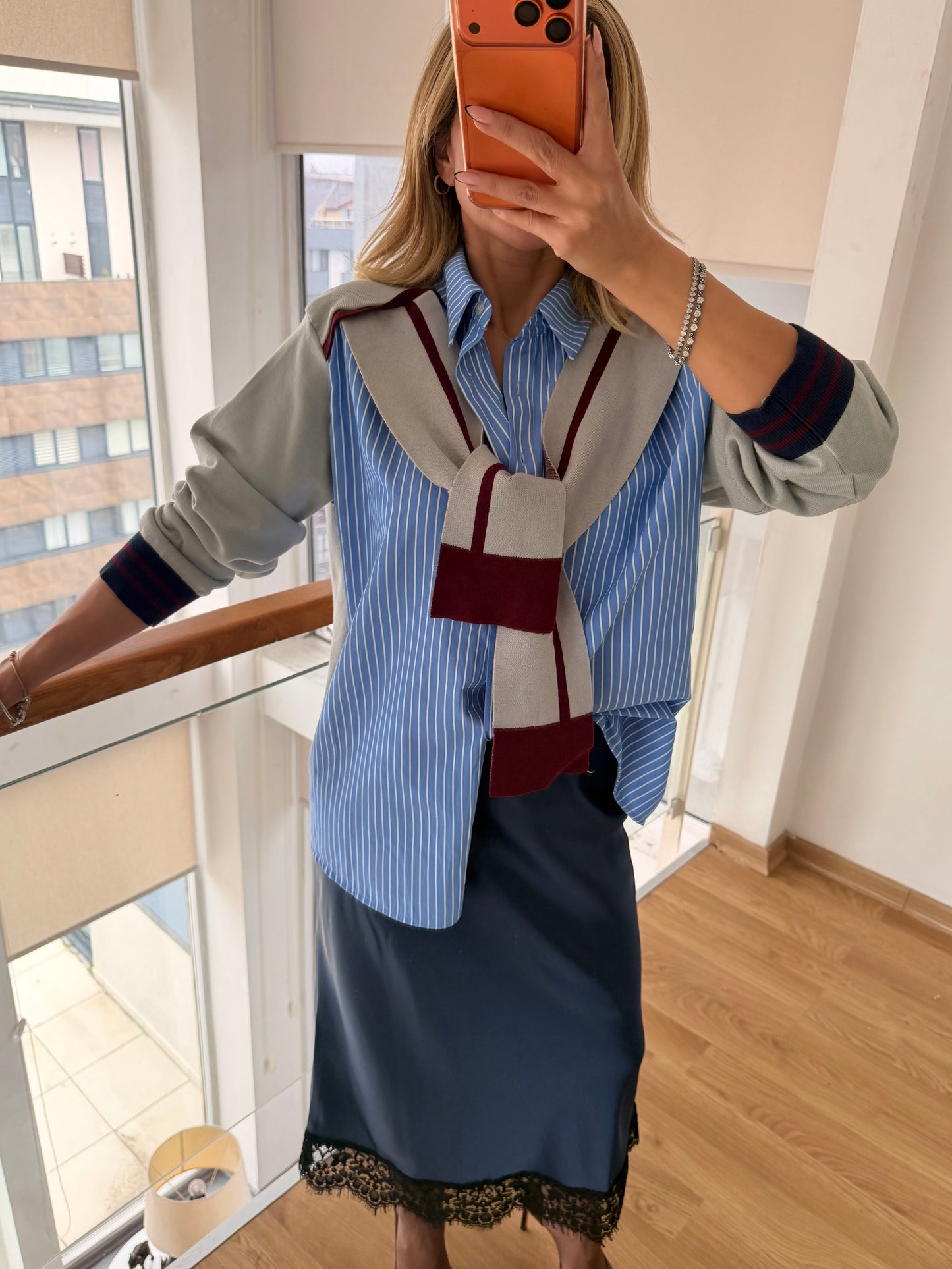 Şal Yaka Triko Gömlek