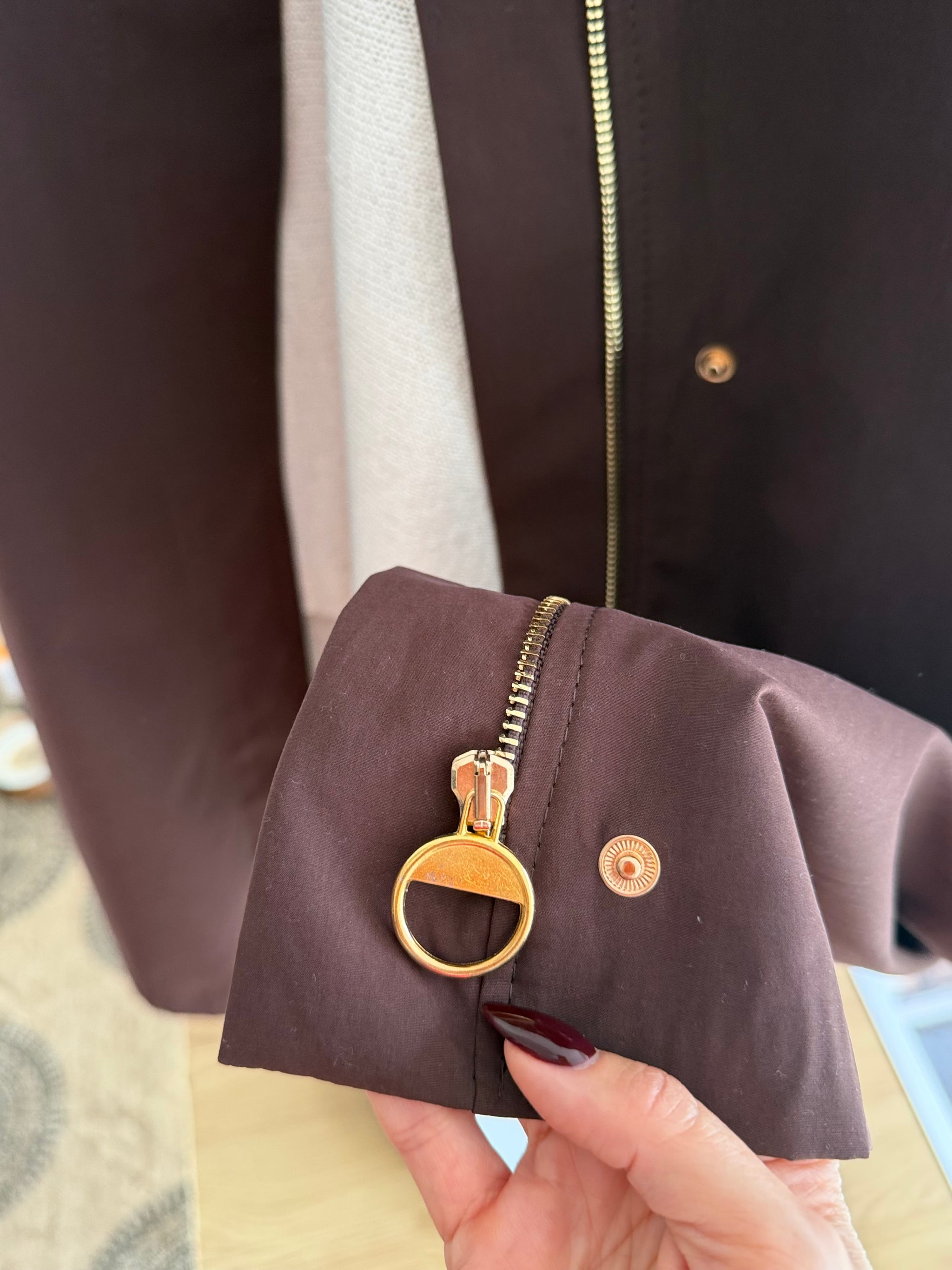 Lueur Concept Premium Ekoseli Acı Kahve Trençkot