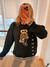 Cool Bear Siyah Triko Kazak