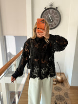 Güpür Tasarım Premium Siyah Gömlek