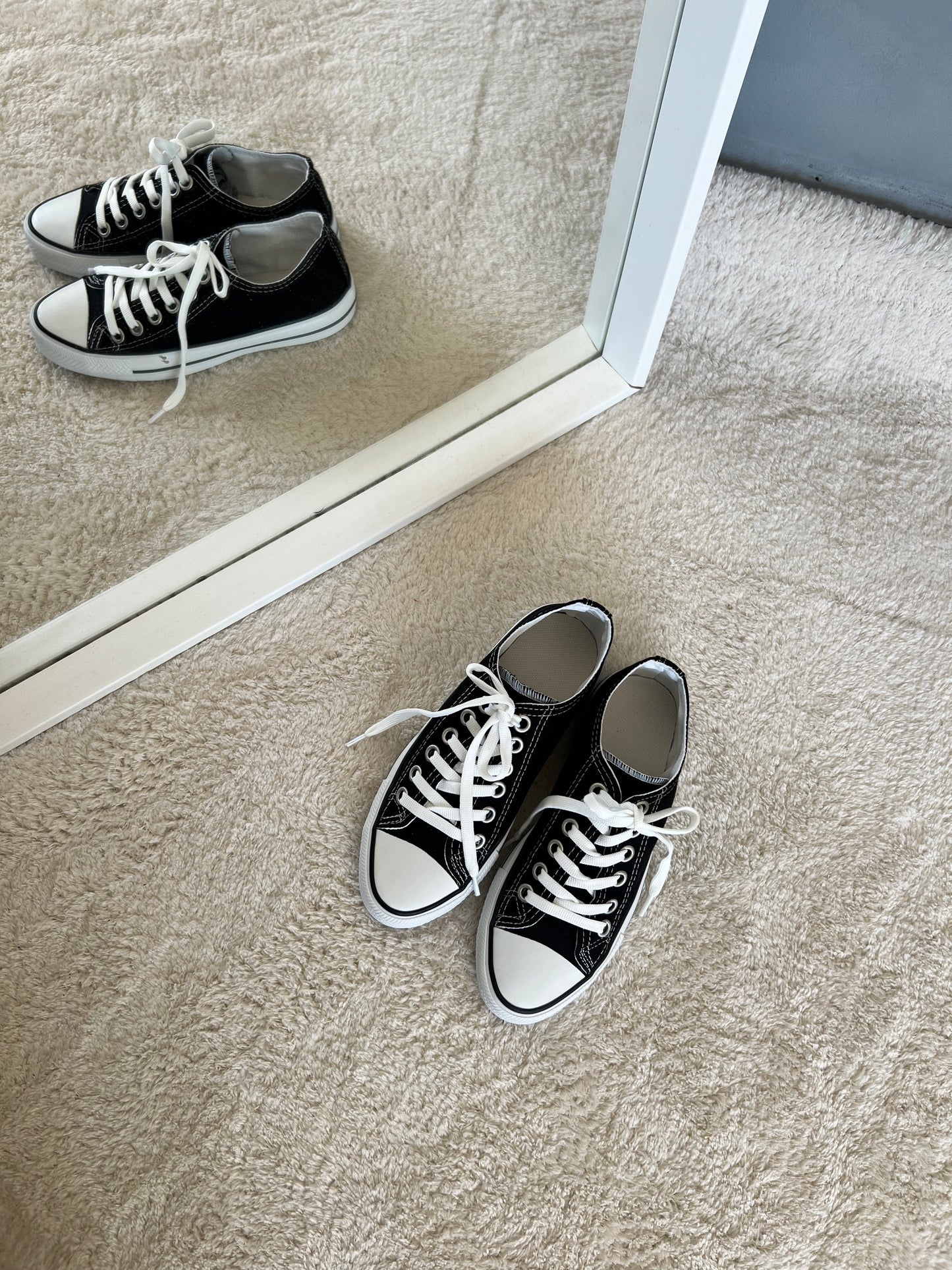 Benny Siyah Keten İnce Taban Spor Ayakkabı