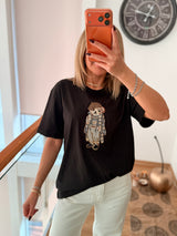 Artist Dog Siyah Basic Tshirt