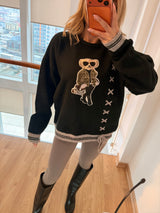 Cool Bear Siyah Triko Kazak