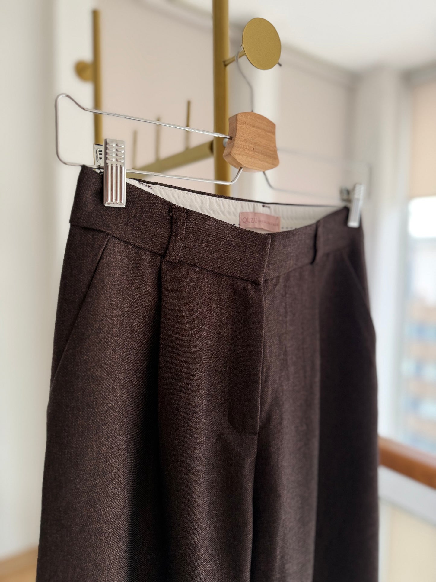 Premium Palazzo Acı Kahve Pantolon