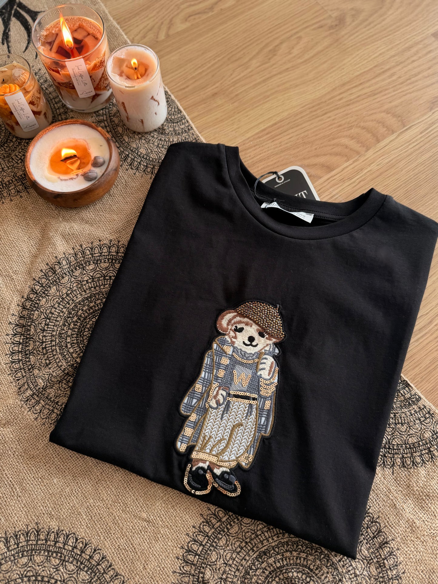 Artist Dog Siyah Basic Tshirt