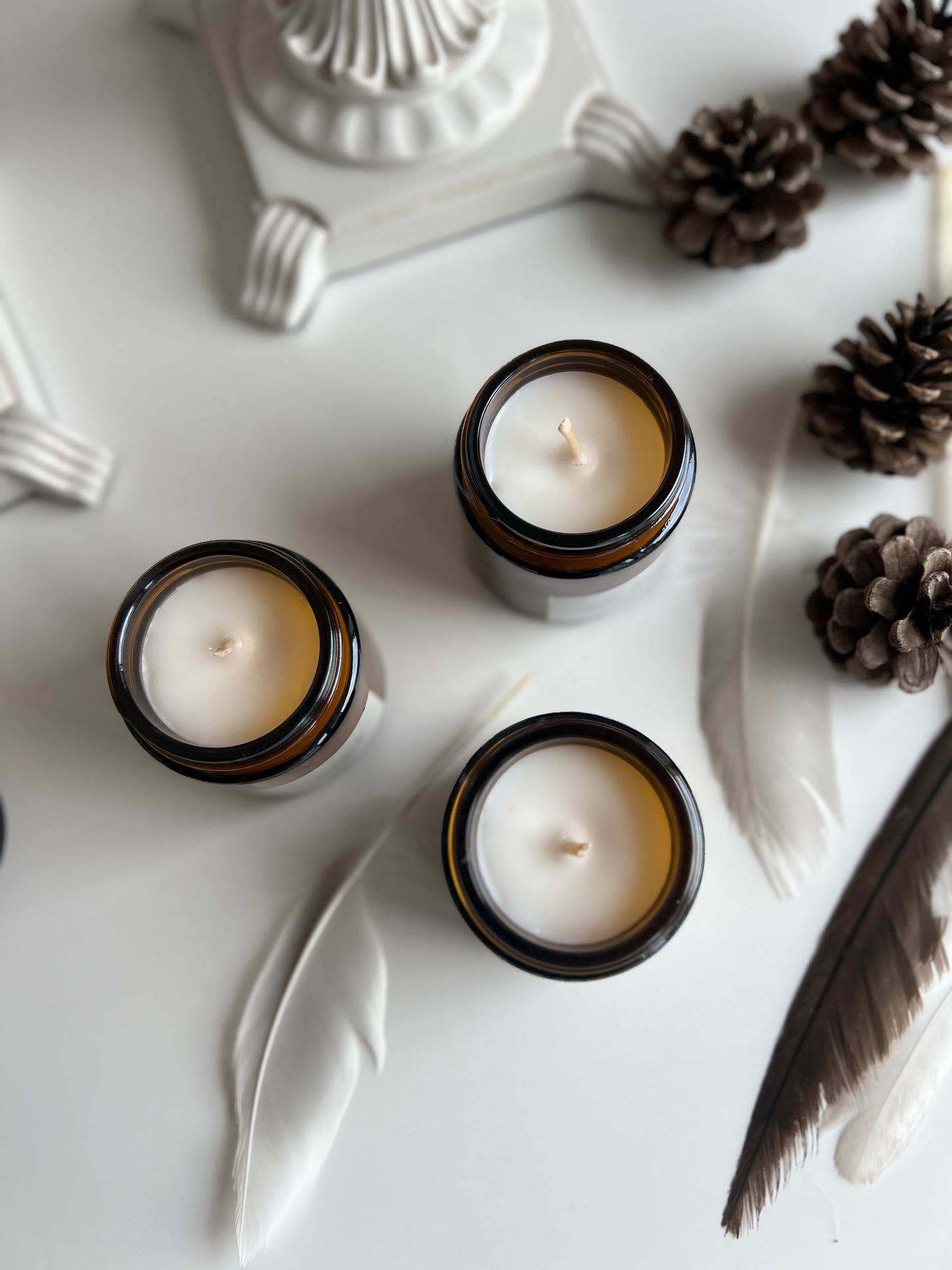 Lueur Amber Şişe Kiraz Çiçeği Saf Soya Mumu