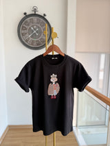 Red Queen Siyah Basic Tshirt