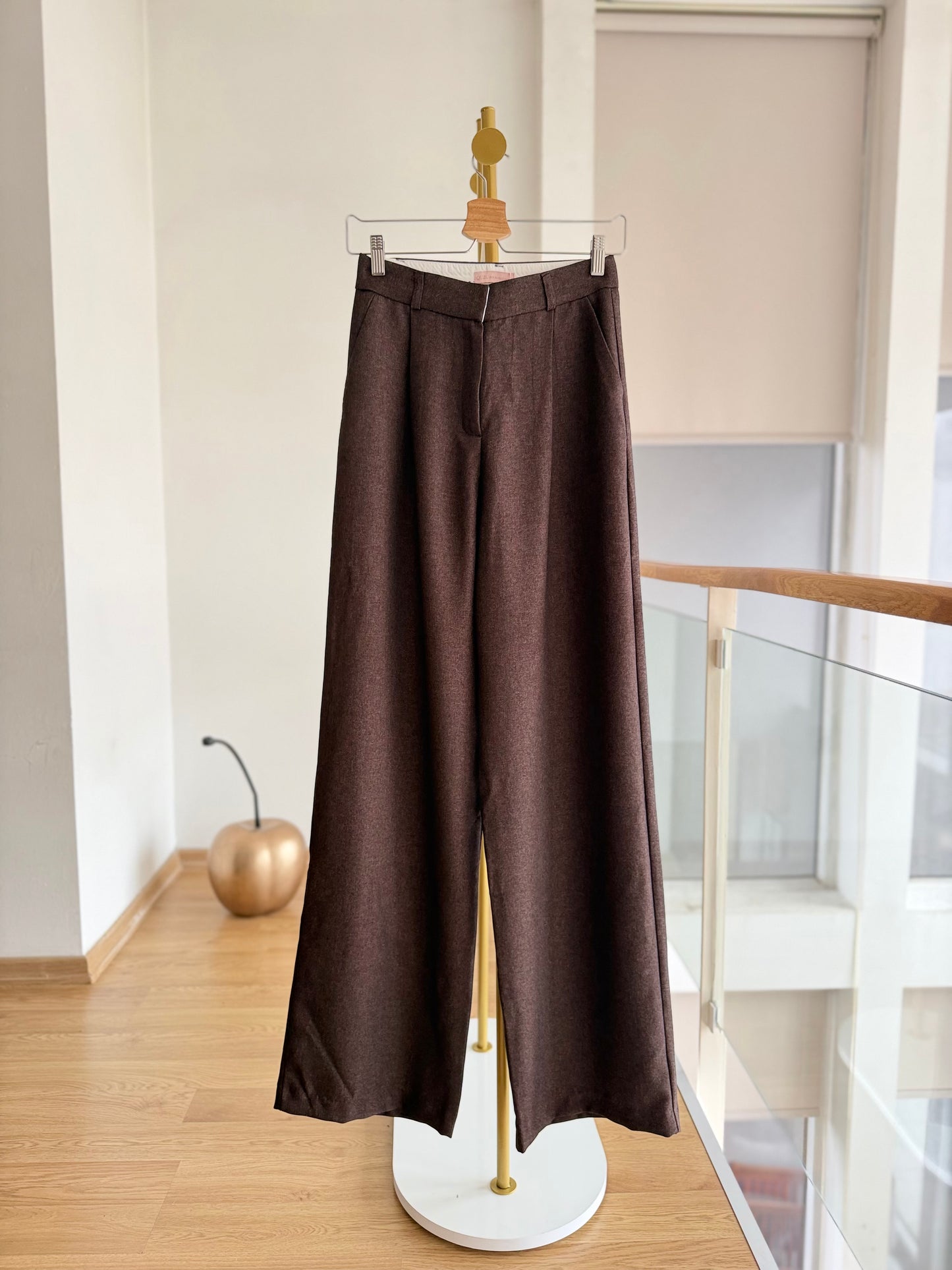 Premium Palazzo Acı Kahve Pantolon