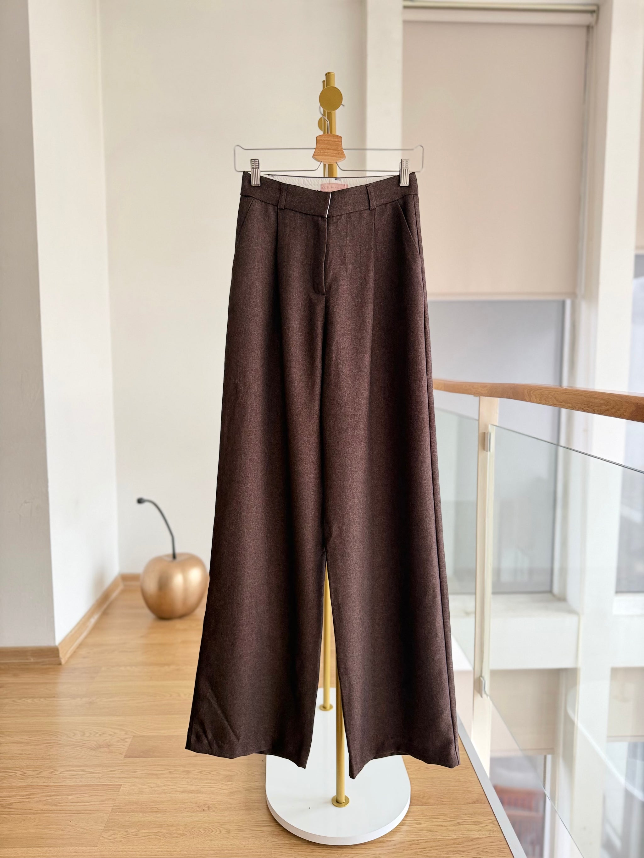 Premium Palazzo Acı Kahve Pantolon