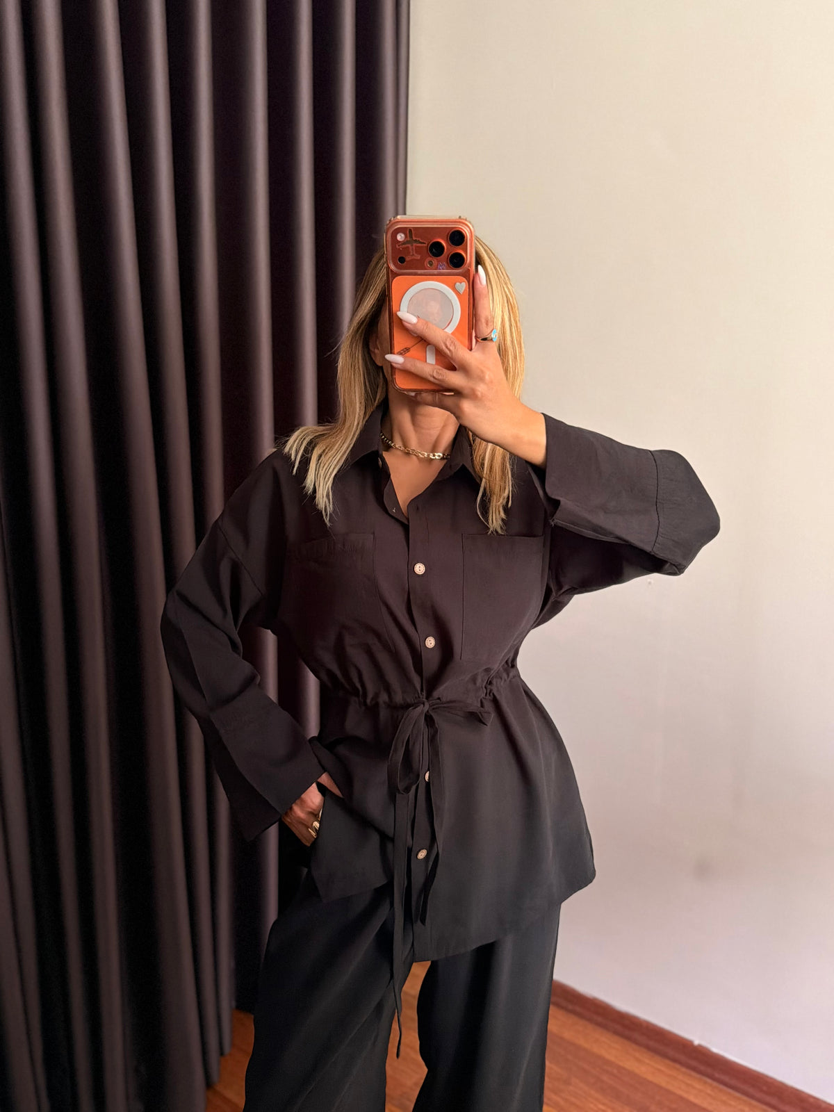 Tencel Kumaş Siyah Lueur Takım