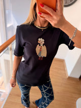 Red Queen Lacivert Basic Tshirt