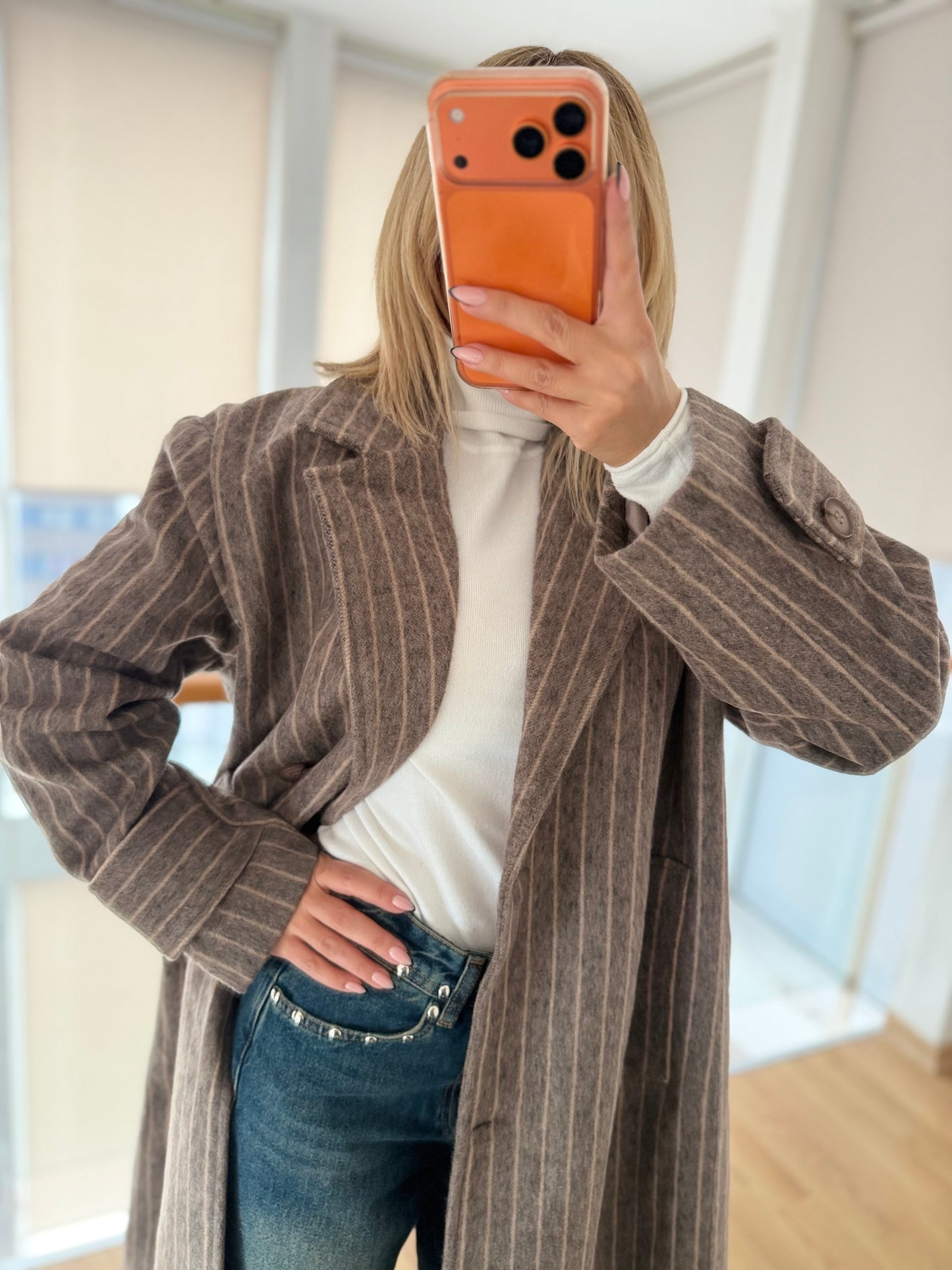 Lueur Concept Premium Kaşe Uzun Kaban