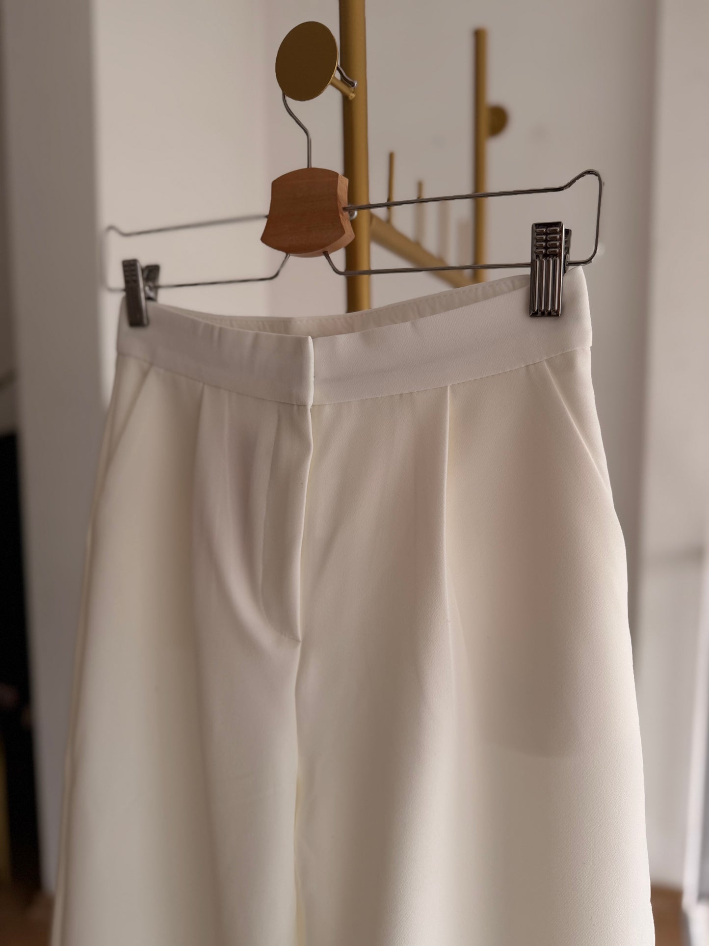 Ekru Palazzo Pantolon