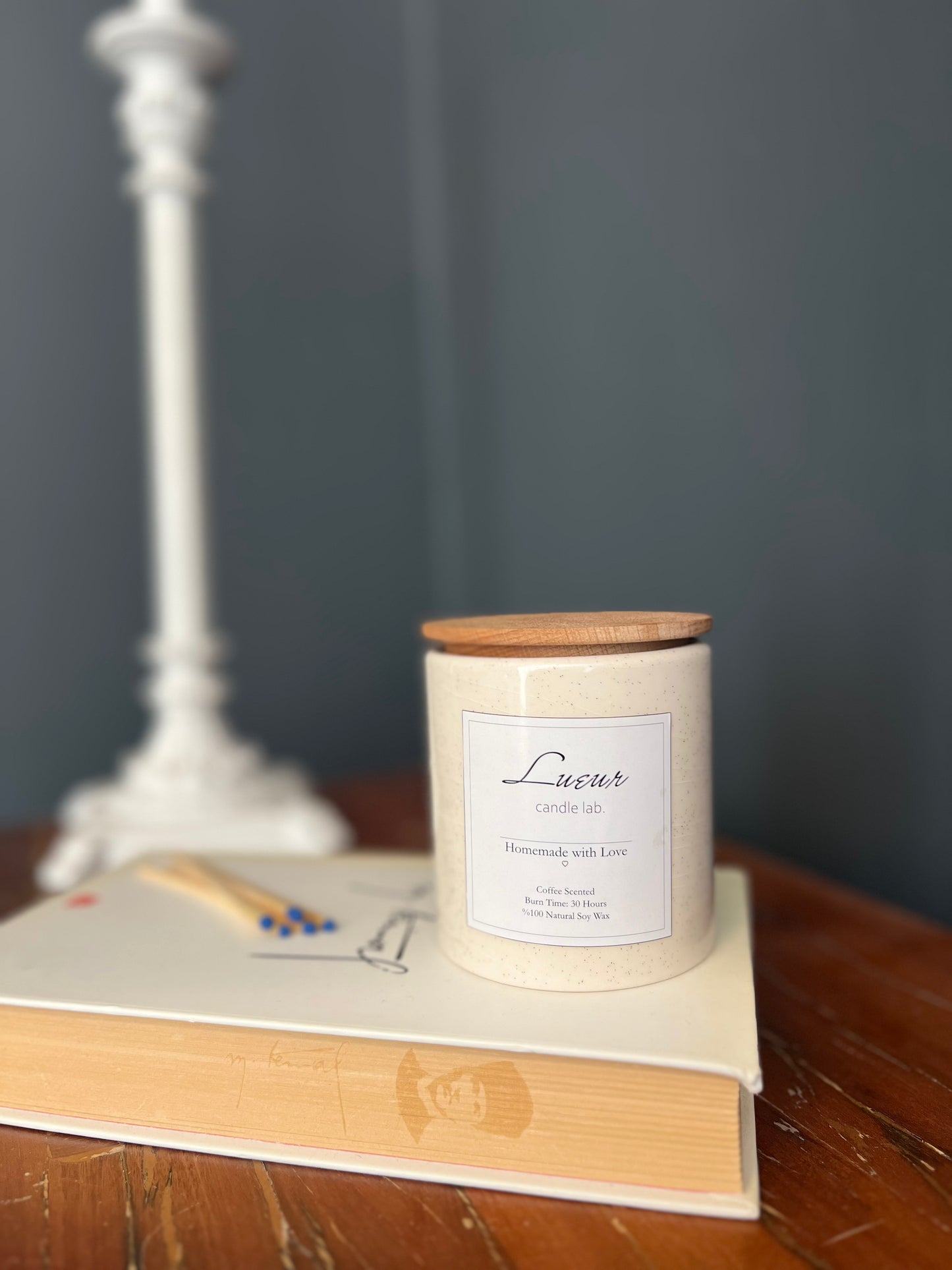 Classic Lueur Kahve Kokulu Saf Soya Mumu