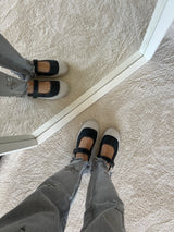 BLUU ANTRASİT JEAN MAVİ BANTLI BABET LOAFER