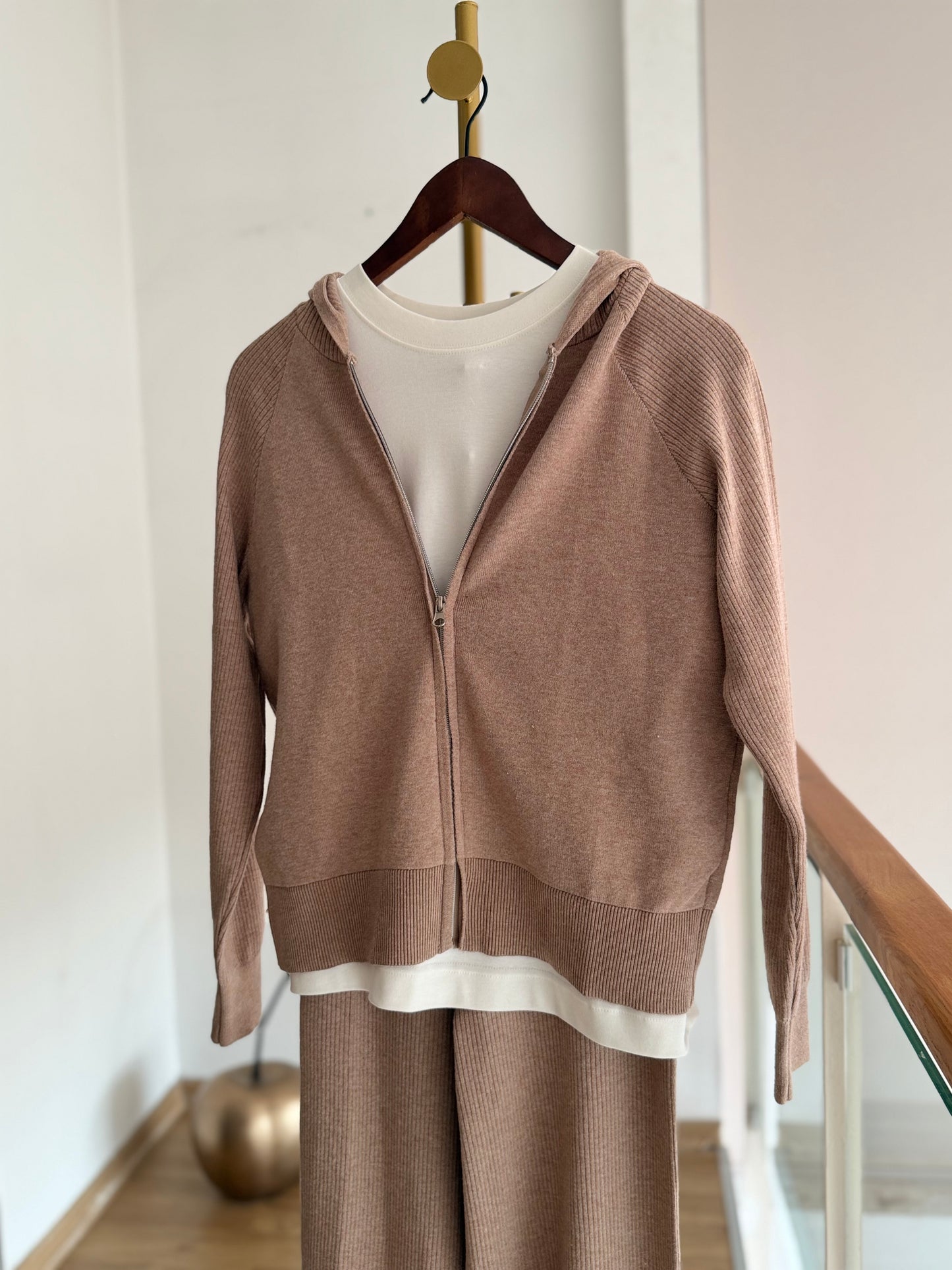 Bej Triko Eşofman Takım