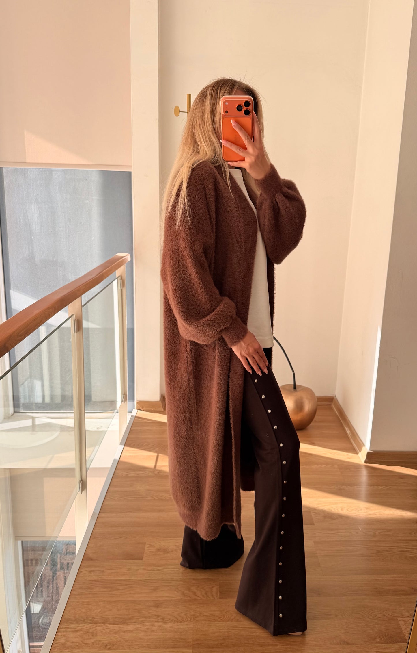 Uzun Premium Acı Kahve Hırka