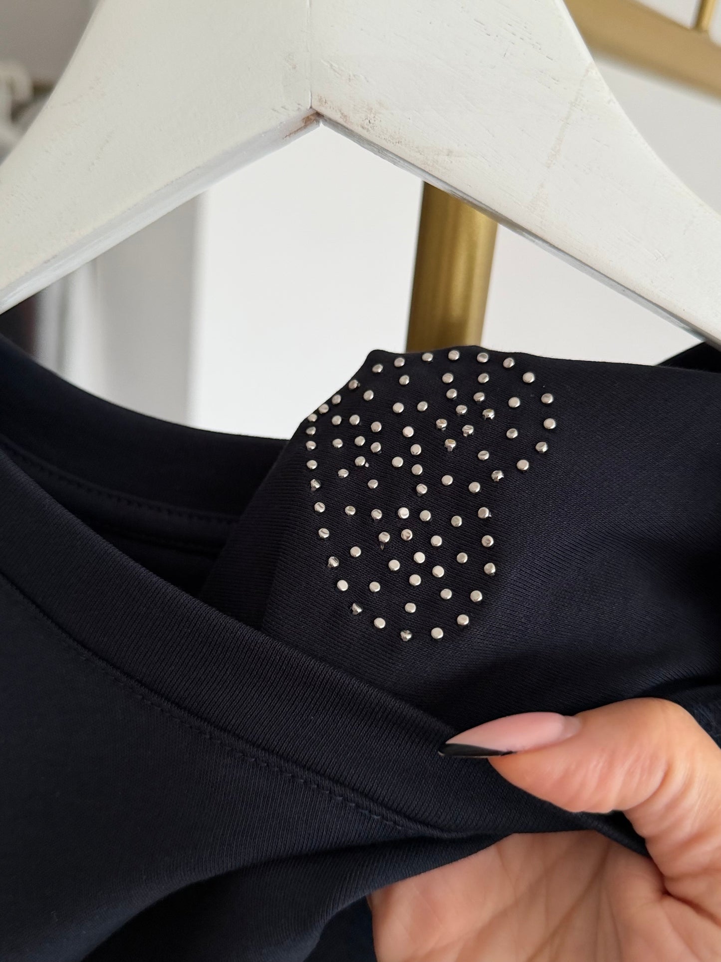 İncili Lacivert Basic Tshirt