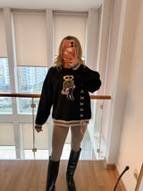 Cool Bear Siyah Triko Kazak