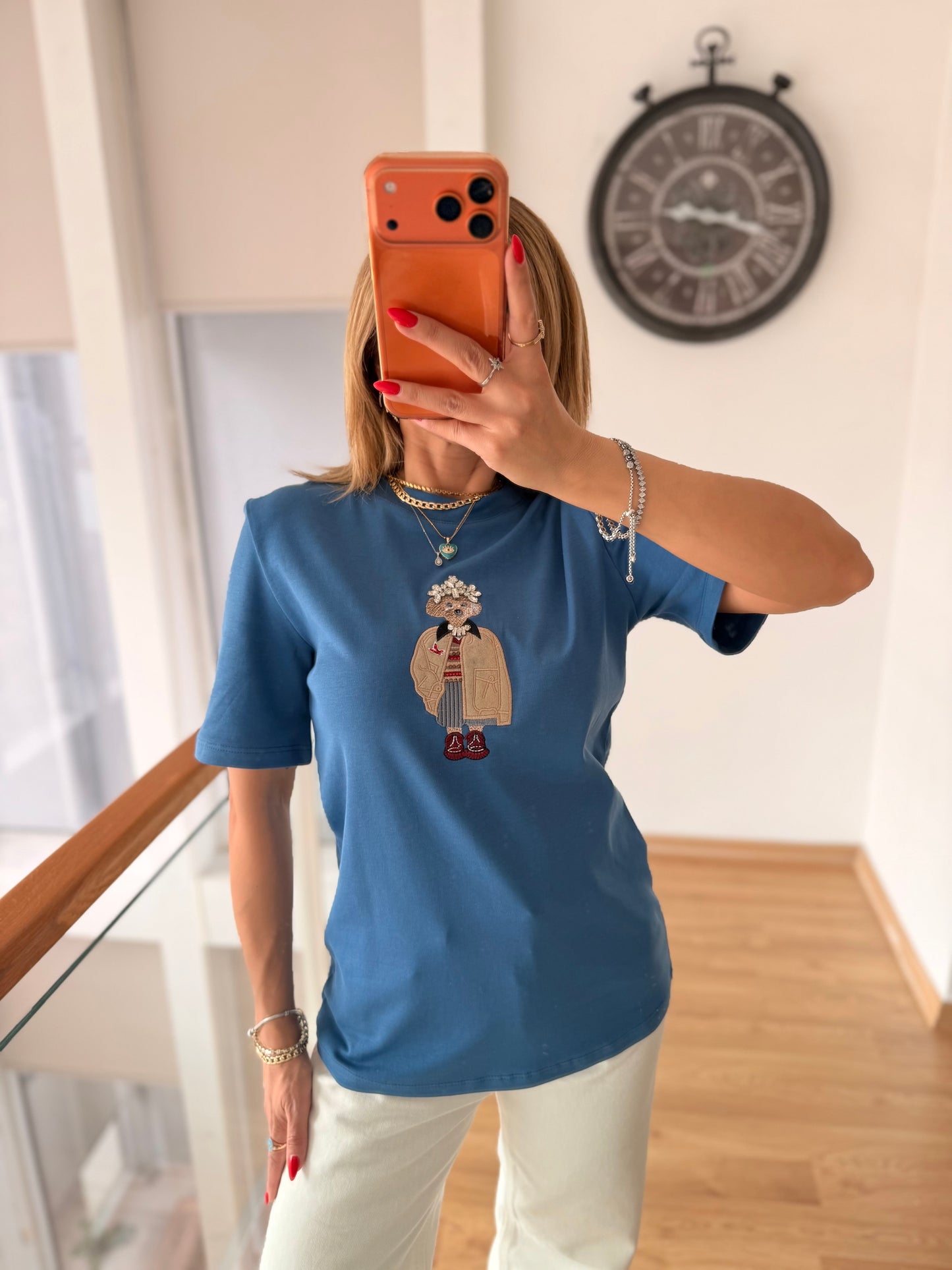 Red Queen Pastel Mavi Basic Tshirt