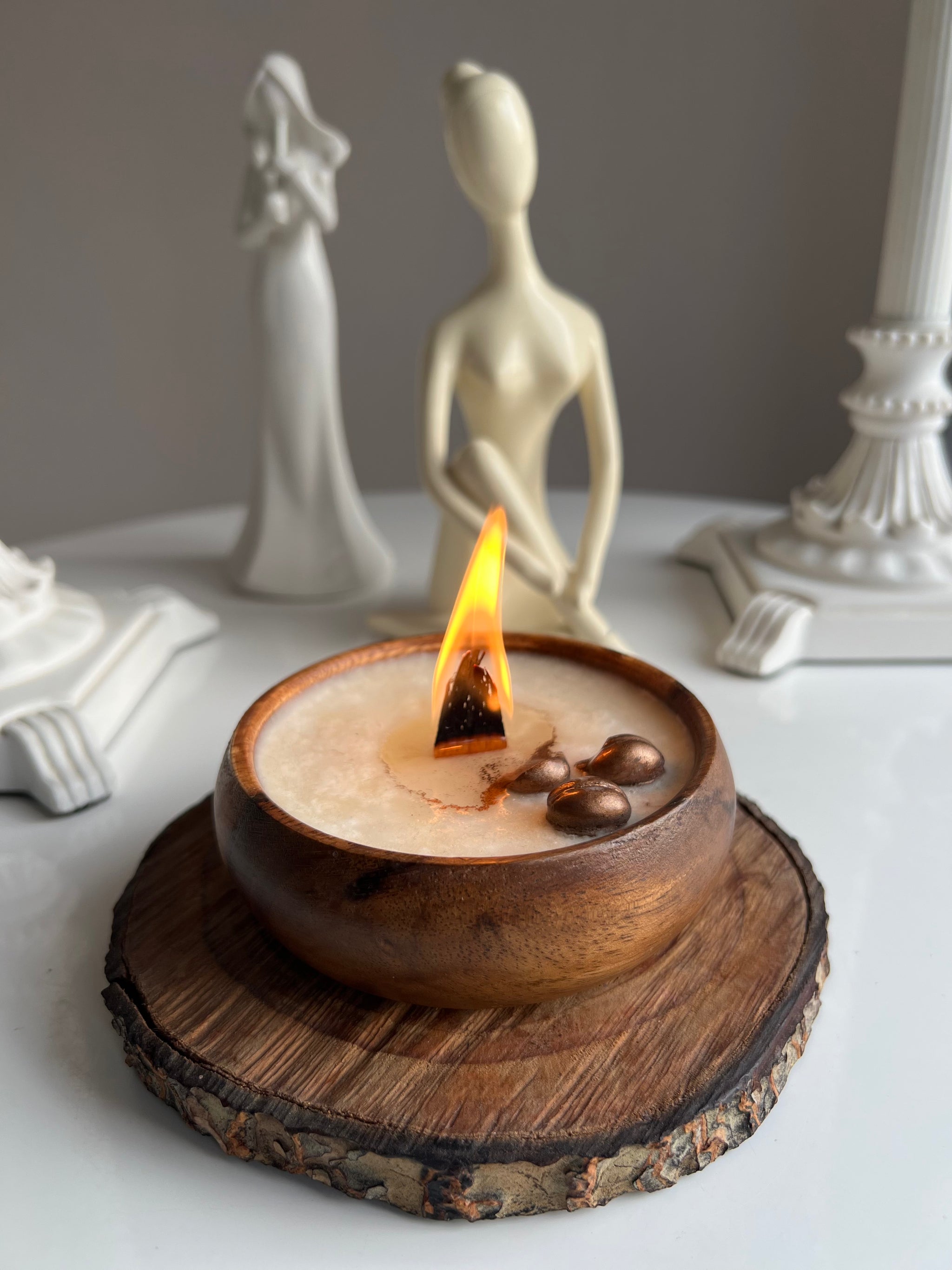 Lueur Kahve Aromalı Kağıt Fitil Bambu Soya Mumu