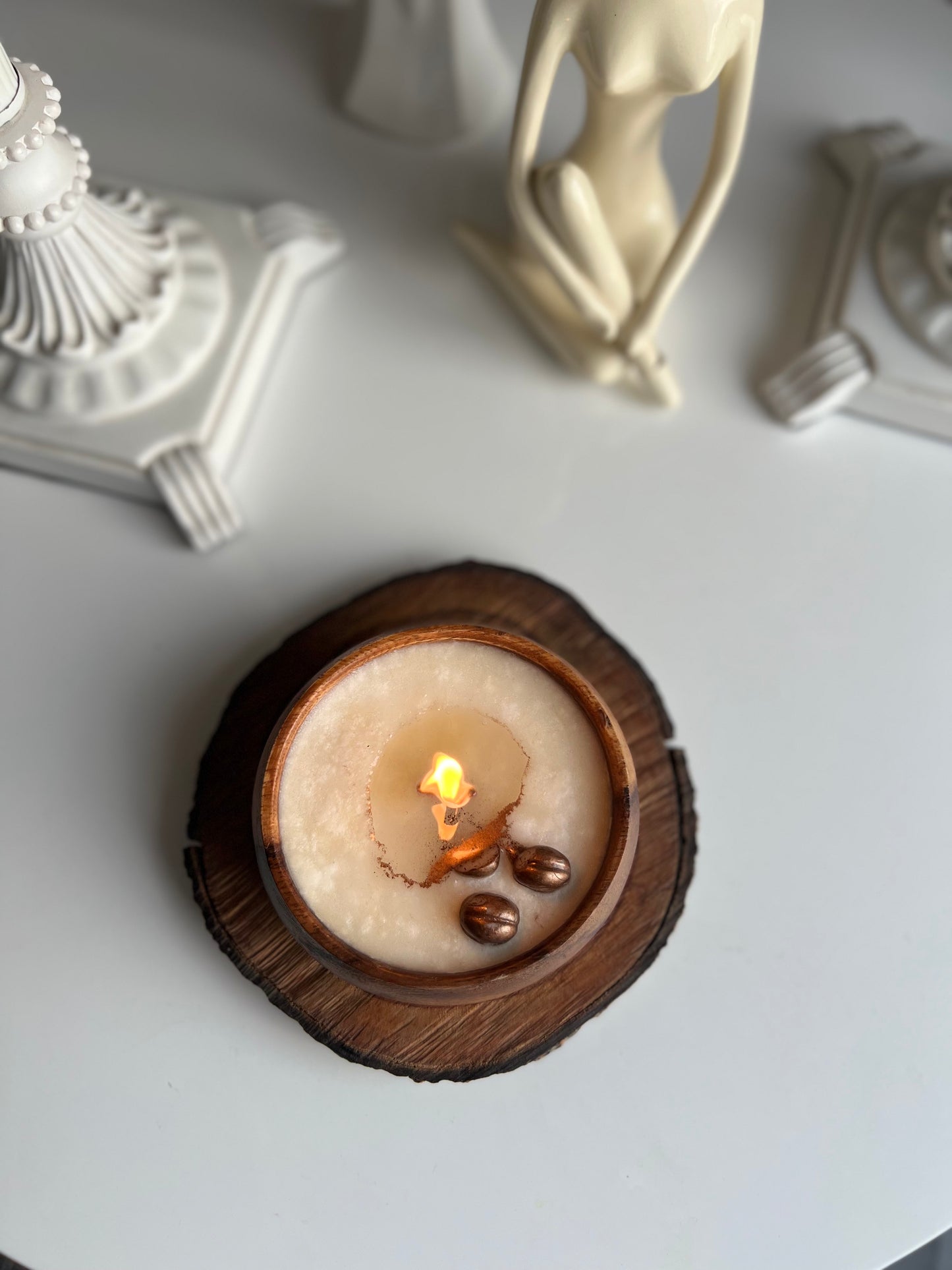 Lueur Kahve Aromalı Kağıt Fitil Bambu Soya Mumu