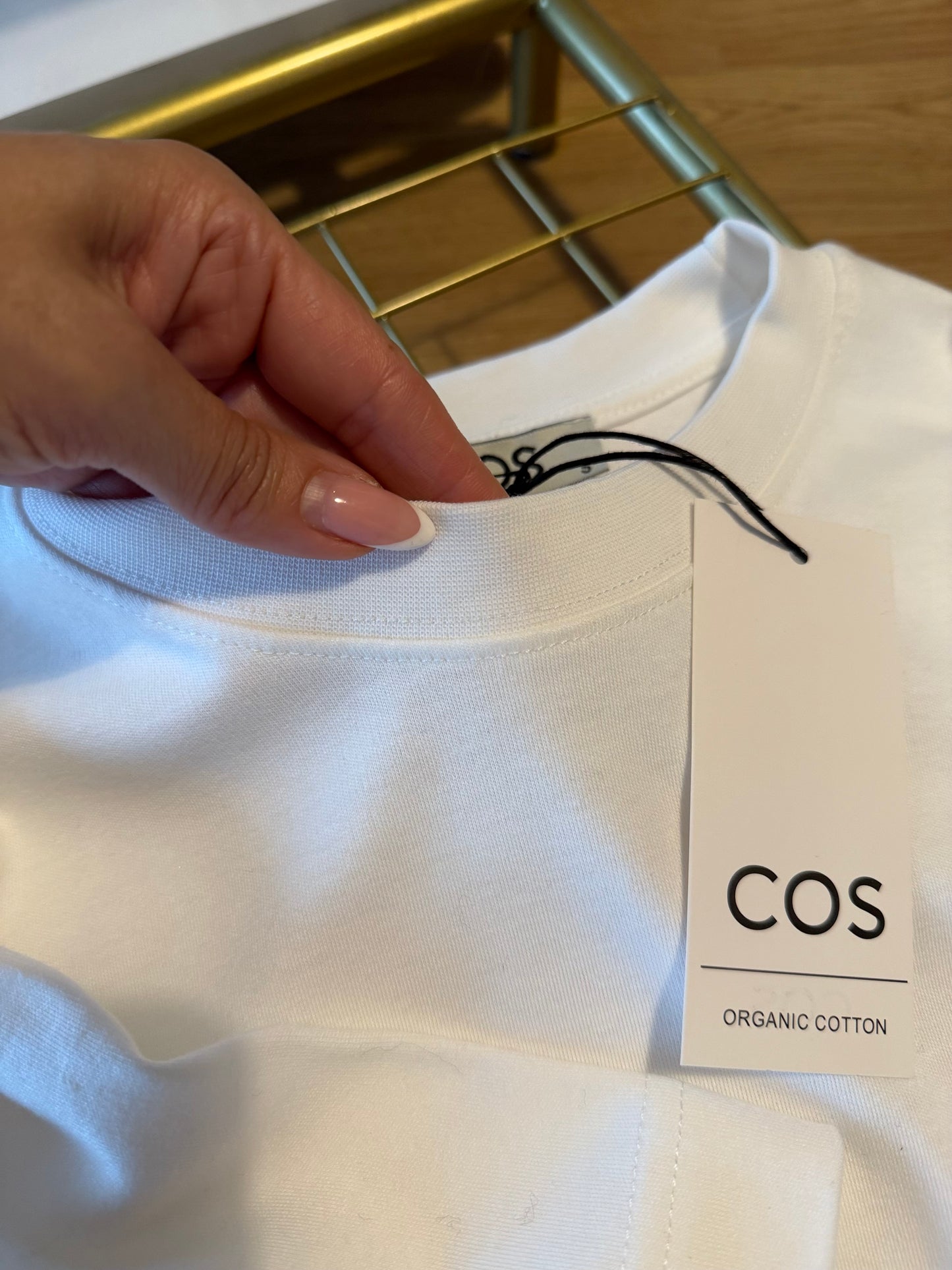 Bisiklet Yaka Beyaz Kısa Kollu Tshirt