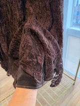 Dantel Uzun Acı Kahve Etek