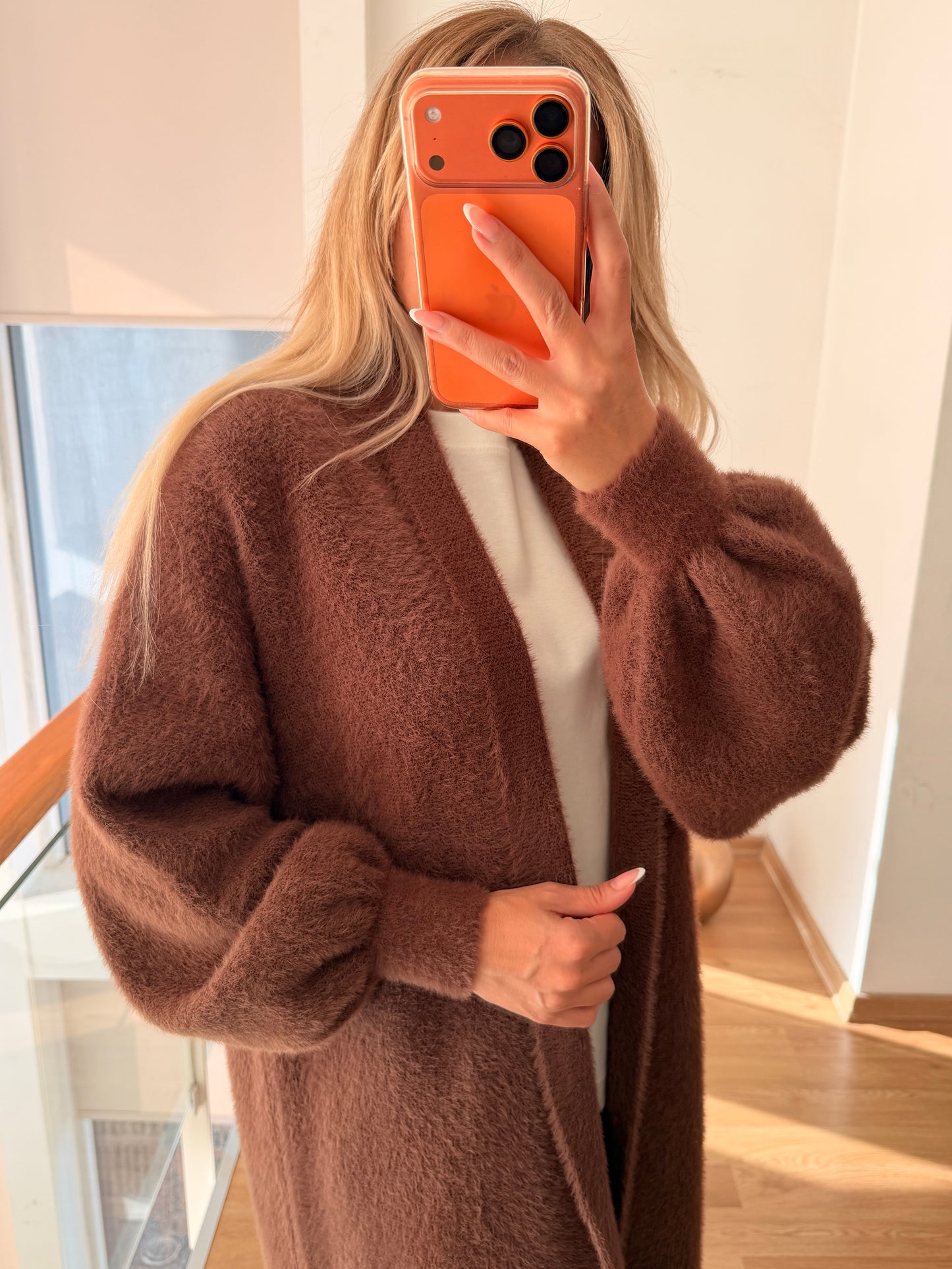 Uzun Premium Acı Kahve Hırka