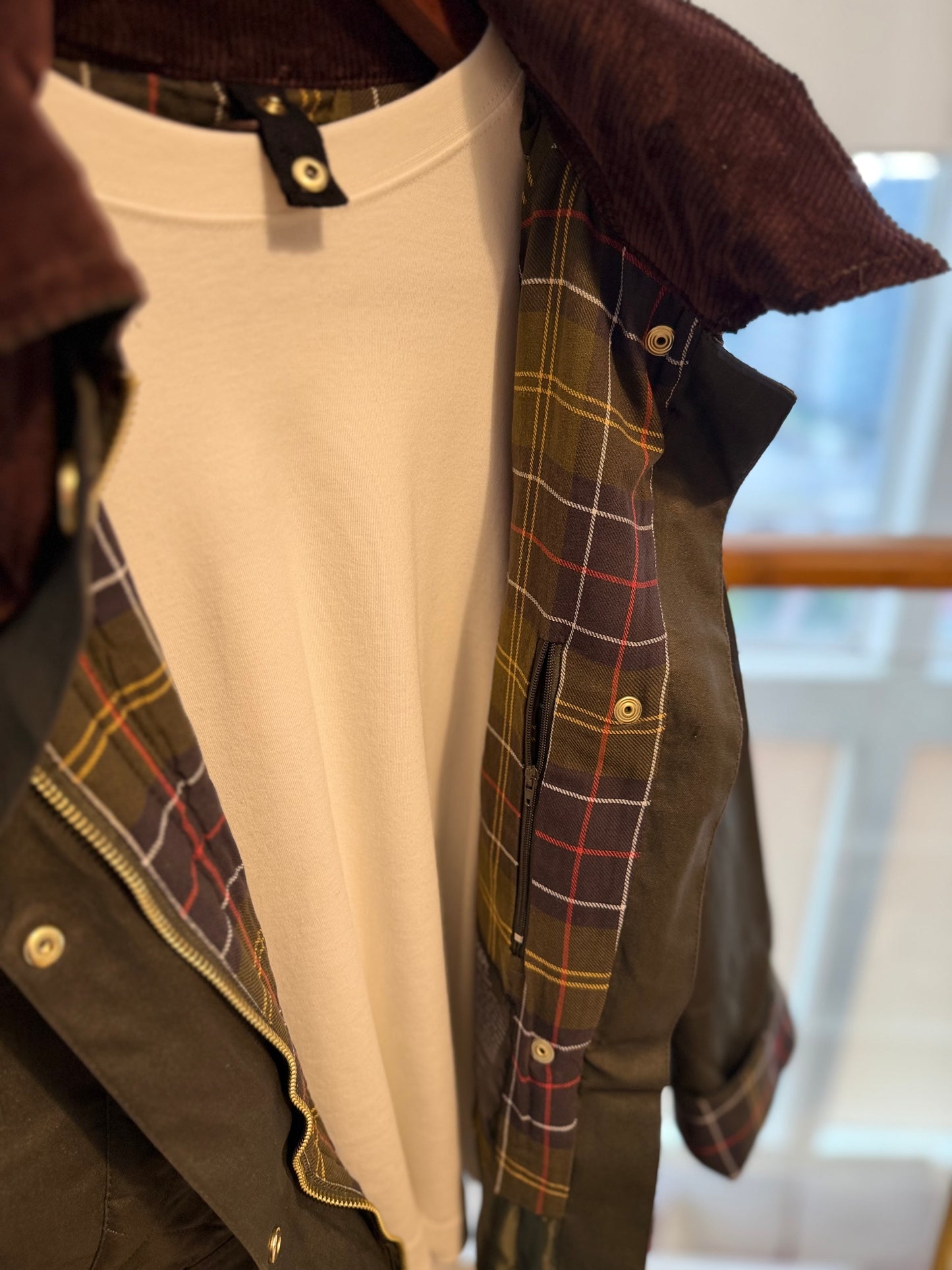 Concept Lueur Kapüşonlu Haki Yağlı Mont