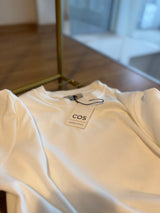 Bisiklet Yaka Beyaz Kısa Kollu Tshirt